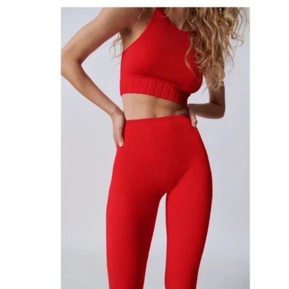 Zara Pants & Jumpsuits Zara Seamless High Waisted Ribbed Leggings